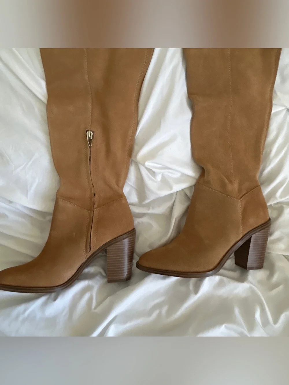 bp. Women's Over-the-Knee Suede Boots in Tan women’s 8
